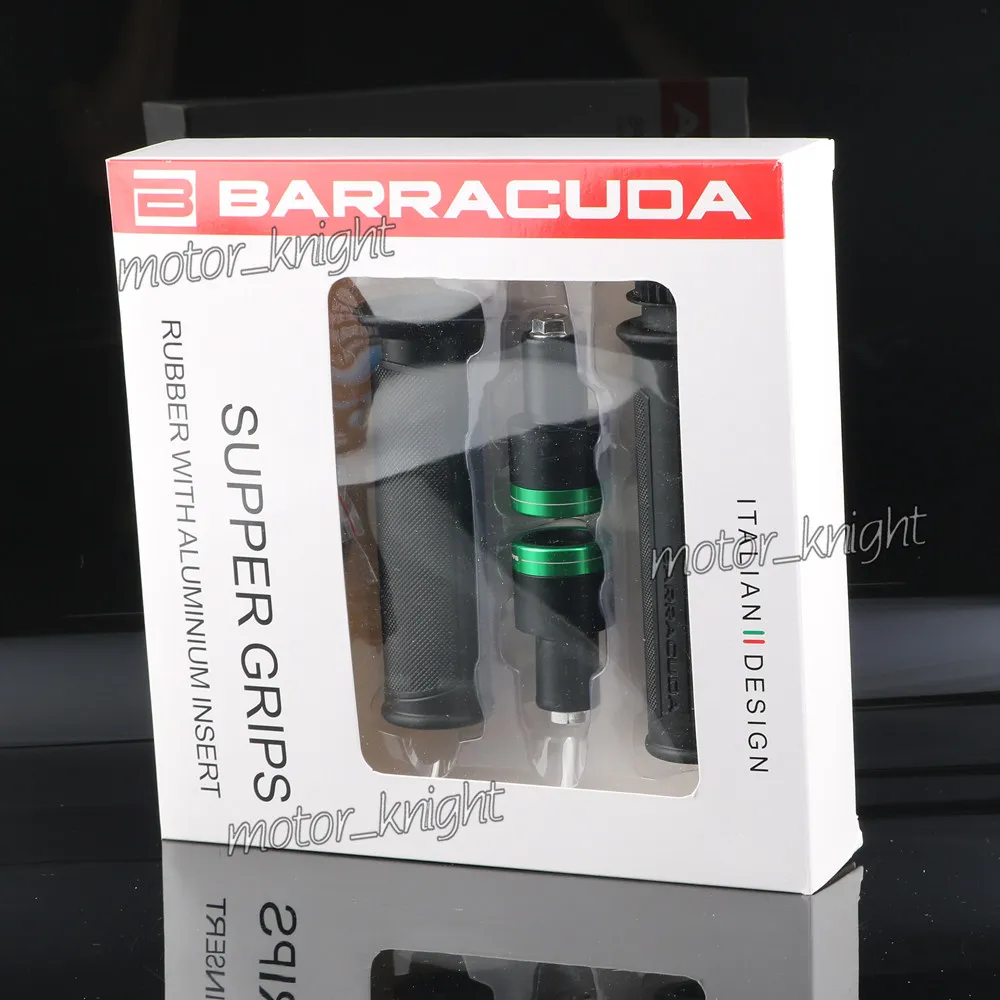 Green 7/" 22 мм CNC Алюминиевый Barracuda велосипед шоссейные и Гоночные мотоциклетные ручки руль мото ручной Руль - Цвет: Green