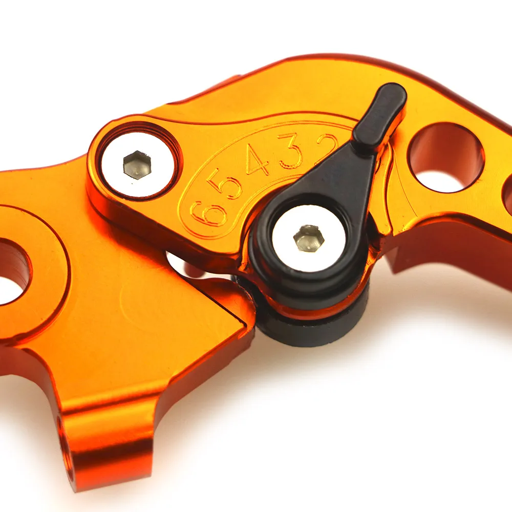 Оранжевые алюминиевые рычаги тормозной муфты CNC для мотоциклов KTM Duke 250 390 RC250 2013 2016