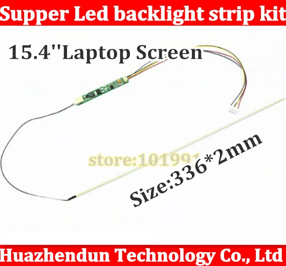 

1PCS 336mm 15.4'' Adjustable brightness led backlight strip kit,Update 15.4inch-wide laptop LCD ccfl to LED backlight