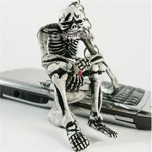 Креативный Туалет сидения череп стильный брелок для мужчин подарок другу