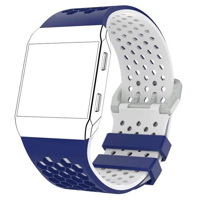 EW MASiKEN двойной цвет браслет ремешок для Fitbit ионные силиконовые спортивные фитнес трекер активности Смарт часы наручные ремешок ремень - Цвет: EW