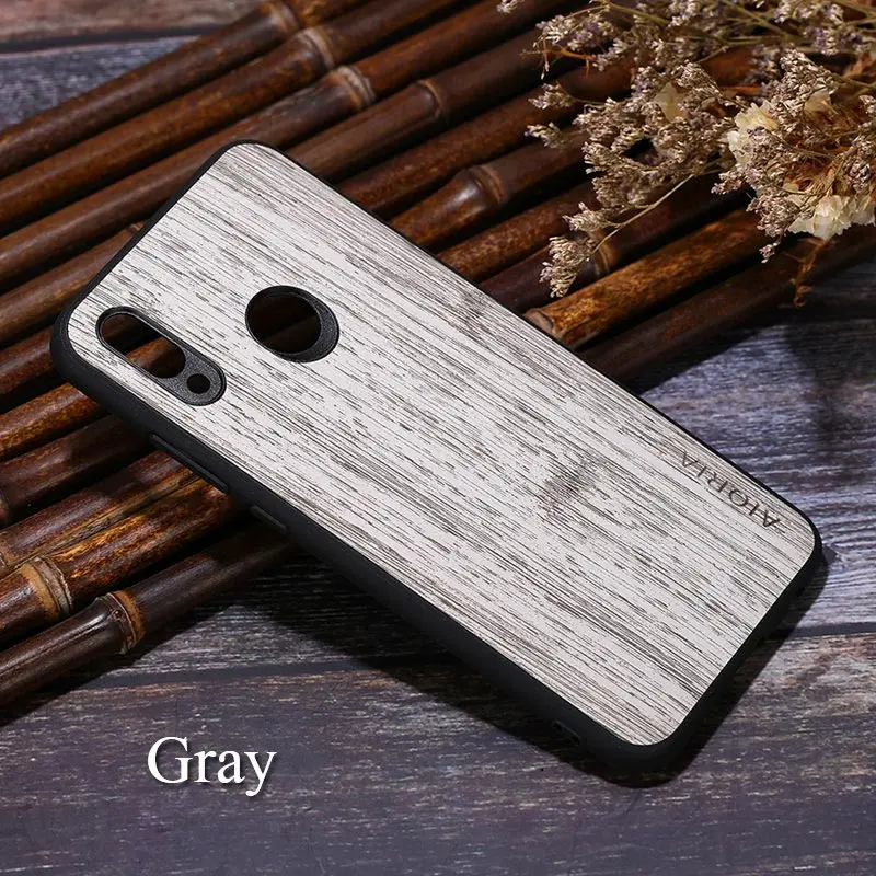 Light Gray Чехол с бамбуковым узором для Xiao mi 9 mi 8 se Lite A1 A2 Lite Max 3 Red mi note 5 7 mi 5c Red mi x 2s Note 3 mi Play Red mi 7 6 6A - Цвет: Light Gray