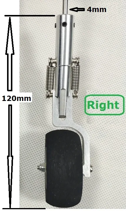 120mm right 4mm hole Металлическая основная посадочная Шестерня для DIY RC самолетов с различными опциями - Цвет: 120mm right 4mm hole