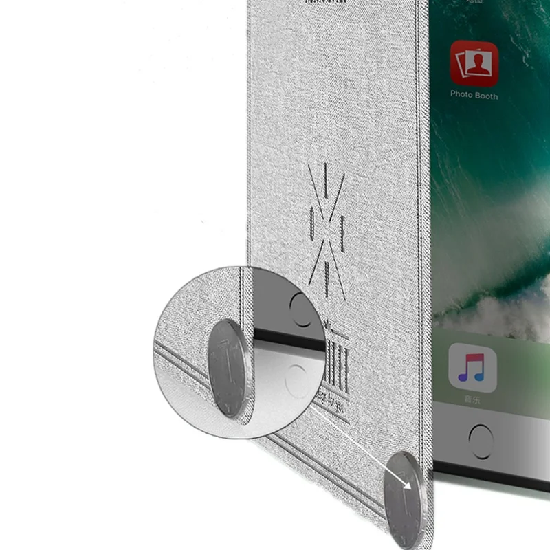 Смарт-чехол для ipad mini 1/2/3 4 парусиновый кожаный чехол-Обложка модель защитного
