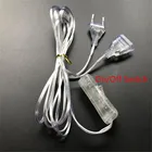 3 м удлинитель EU US вилка для светодиодных гирлянд Рождественские огни Сад с вклвыкл переключатель для дома Свадебная вечеринка украшение