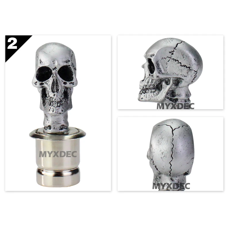 skull2 Автомобильный прикуриватель череп и скрещенные кости дизайн череп головы Разъем питания дым нагреватель автомобиля электронные автомобильные аксессуары разъем DC 12 В - Название цвета: skull2