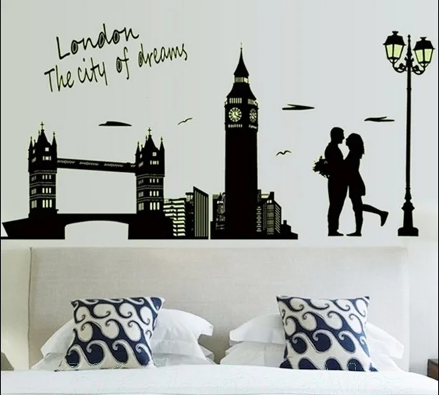 Лондонского городского плакат (г. мечты) светится в темноте Новинка Стикеры Wall Art