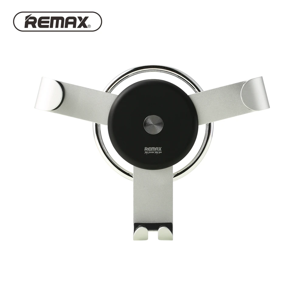 Автомобильный держатель для телефона remax Gravity reaction, держатель с креплением на вентиляционное отверстие, держатель с зажимом для сотового телефона, подставка для iphone, xiaomi, redmi, gps, huawei, автоматическая блокировка - Цвет: Серебристый