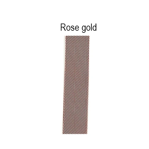 Rose gold Миланская петля, ремешок для Apple Watch, серия 4, 44 мм, 40 мм, высококачественный браслет из нержавеющей стали, ремешок для Apple watch 3, 42/38 мм - Цвет: Rose gold