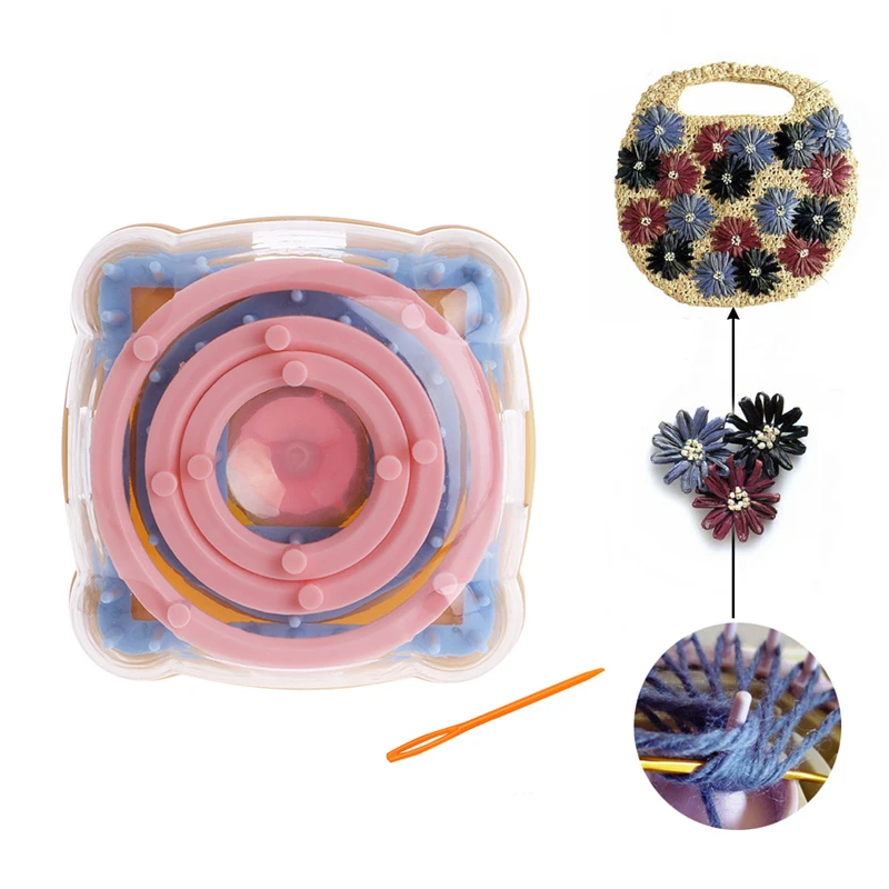 9 шт. набор вязальных станков с цветочным узором изготовитель шерстяной пряжи