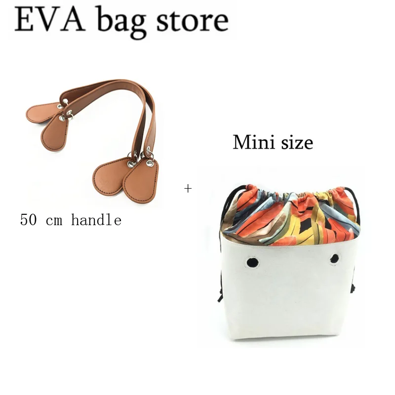 MINI size set 1 пара мини для ручки сумки и для Obag мини внутренняя сумка Съемная подходящая Женская Модная стильная сумка с сумочкой - Цвет: MINI size set