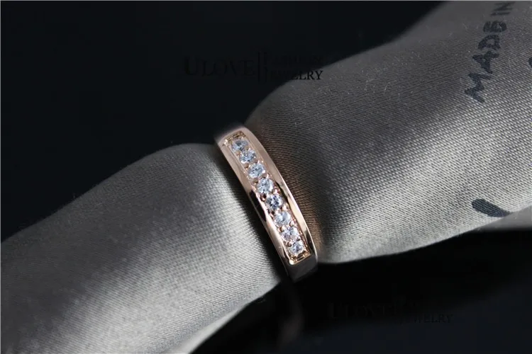 Almei 15% скидка серебряное кольцо белый кристалл ювелирные изделия цвета розового