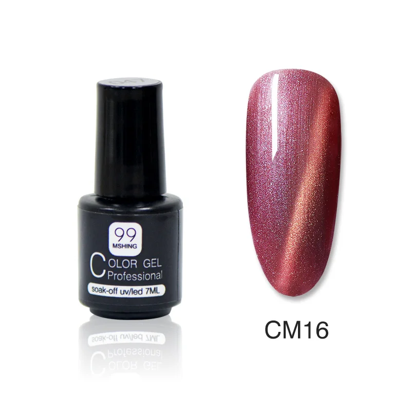 CM16 Mshing99 УФ-Гель-лак для кошачьих глаз 3D сделай сам Магнитный цвет красный огонь кошачий глаз Гель-лак для ногтей отмачиваемый Гель-лак для ногтей 4,6 - Цвет: CM16