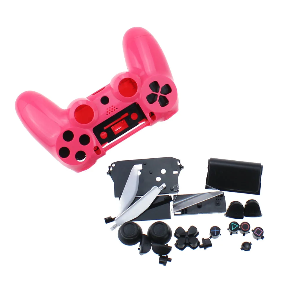 F TingDong сменный JDM-001 контроллер корпус и кнопки для Playstation 4 PS4 контроллер передняя крышка Передняя Задняя Оболочка Чехол - Цвет: F