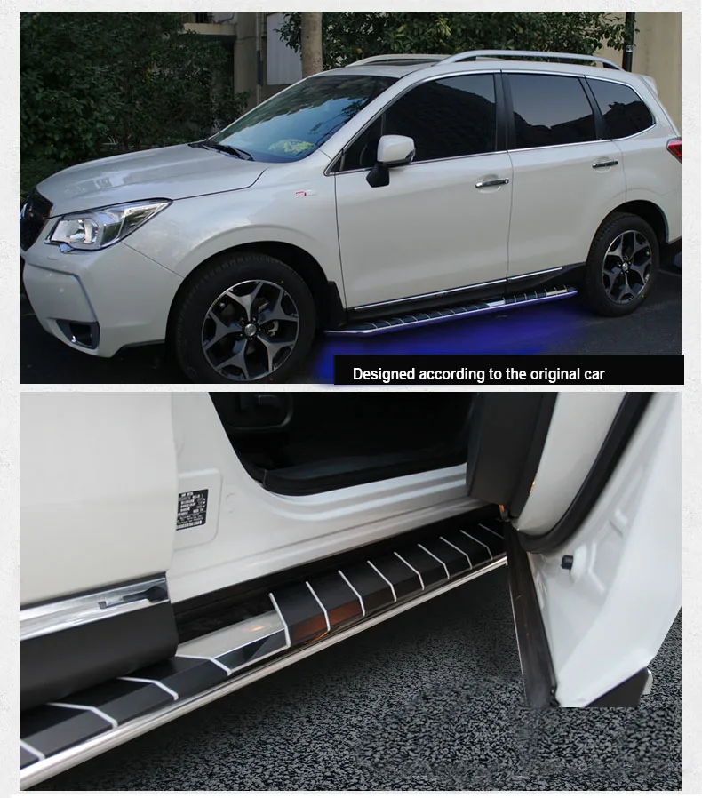 Новое поступление, светодиодный светильник, Беговая панель для Subaru Forester, модный дизайн, нагрузка 300 кг, толщина алюминия в 2 раза