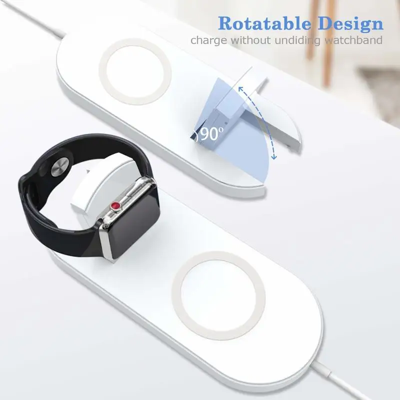 For Apple Watch Series 4 3 2 Charger Dock QI Wireless Charging Stand Holder for IPhone X XR XS Samsung Galaxy S9 Plus S8 Note 9 | Мобильные