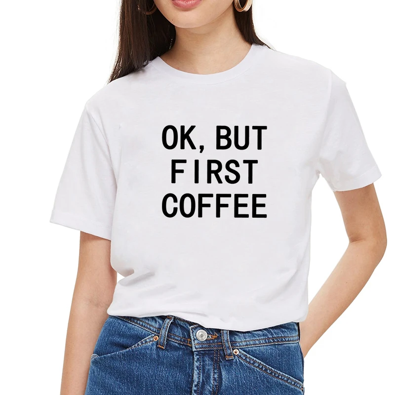 Эстетическая графическая футболка с обезьянкой Женская T shirt2018 круглым вырезом и