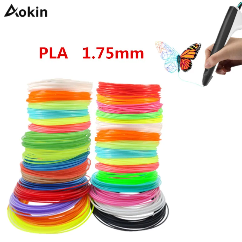

5 Meter Black White Red PLA 1.75mm Filament Printing Materials Plastic For 3D Printer Extruder Pen Accessories Colorful Rainbow