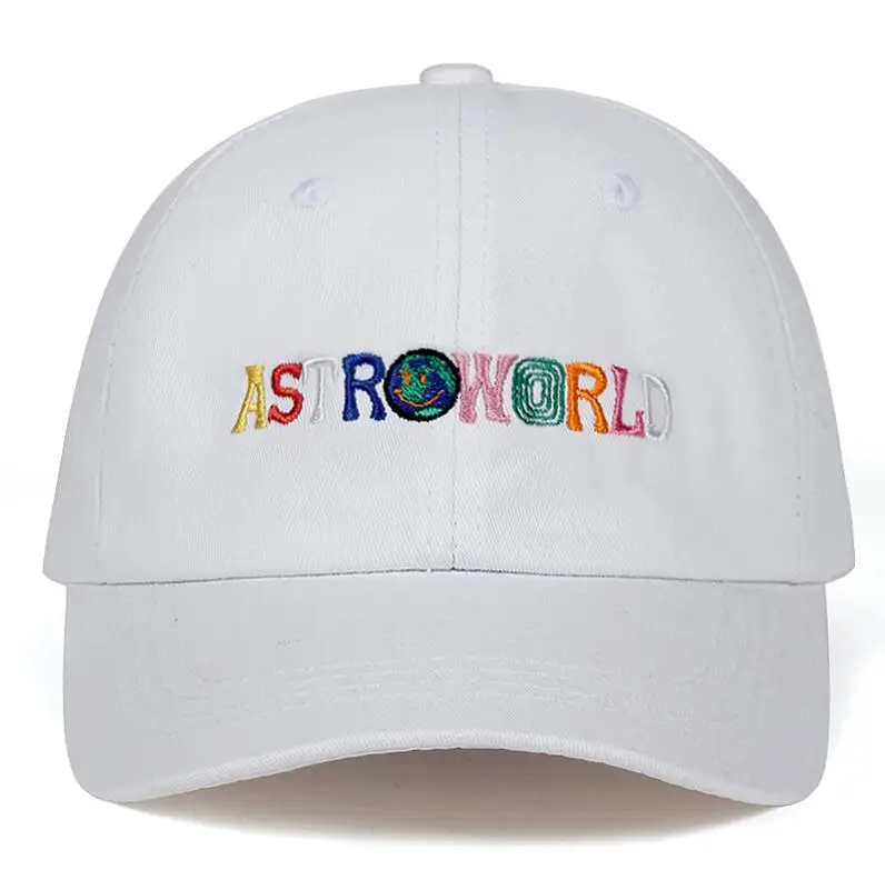 Travi$ Scott последний альбом ASTROWORLD папа шляпа хлопок высокое качество вышивка Astroworld бейсболки унисекс Трэвиса Скотта - Цвет: Белый