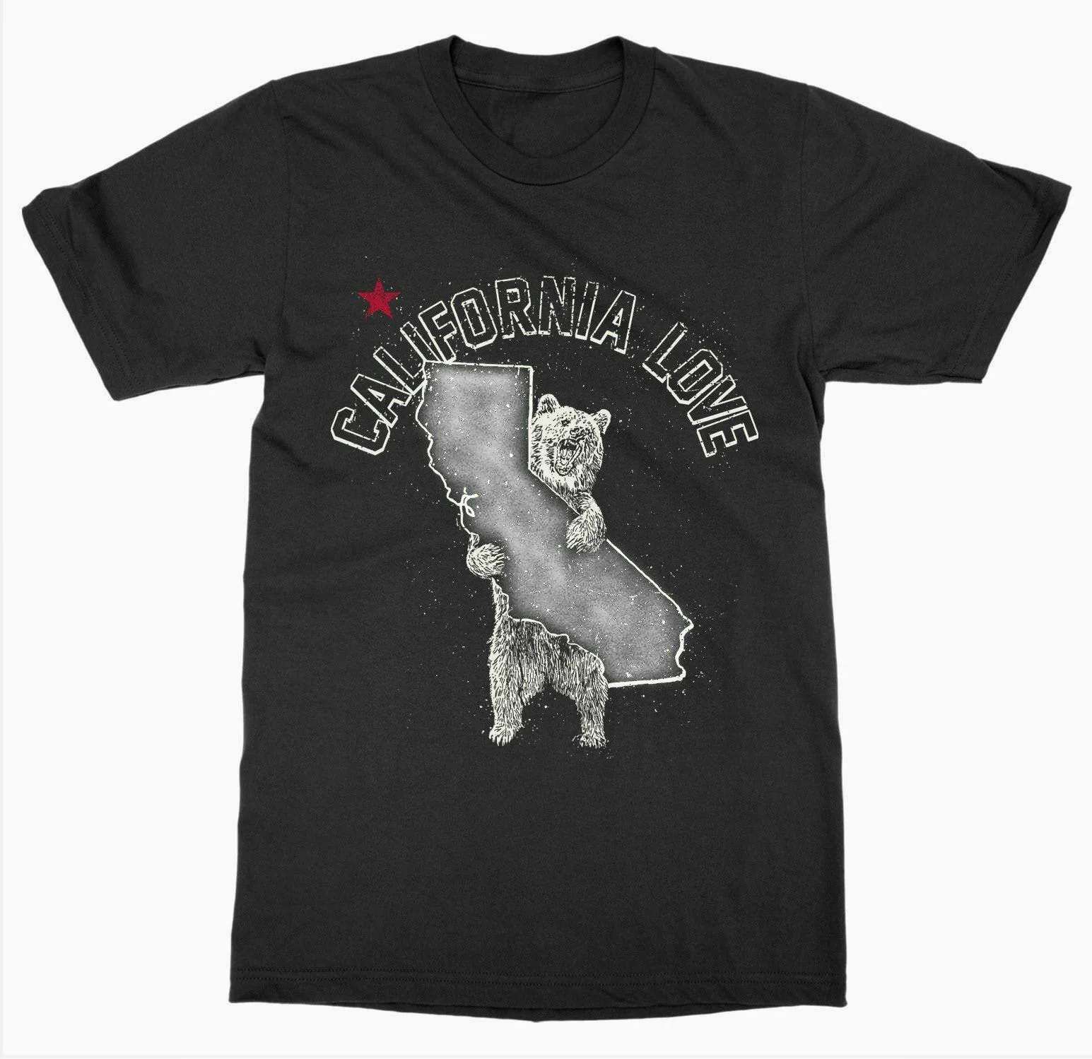 California 'Love' T-Shirt USA United States of America Patriot Capital National | Мужская одежда