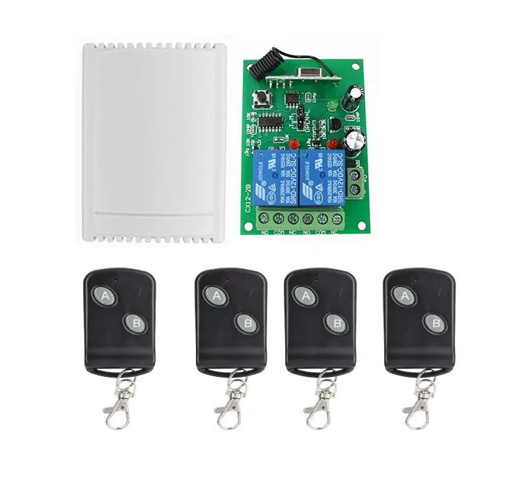 Универсальный светодиодный Переключатель DC12V 2 CH 2CH RF беспроводной переключатель