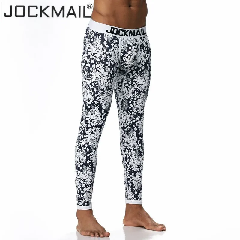 JOCKMAIL, сексуальные кальсоны, кальсоны, мужское термобелье, хлопок, с принтом, мужское термобелье, спальные штаны, леггинсы, штаны