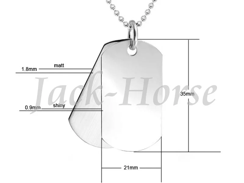 Акция модные бирки для собак военные из нержавеющей стали мужские ожерелья