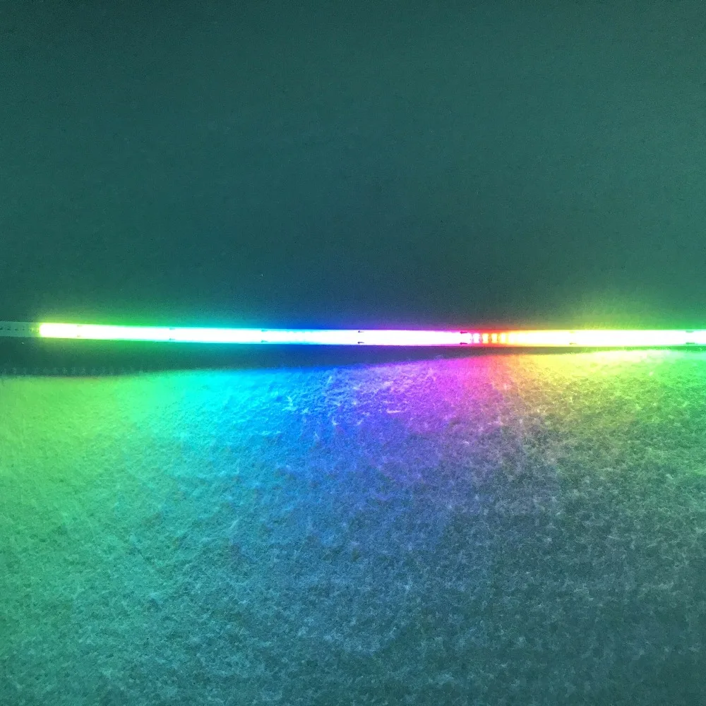 WS2812C- светодиодный умный жесткий бар; адресуемый rgb полный цвет; 50 см в длину; 8 мм в ширину; 120 светодиодный s/50 см; DC5V вход; alu PCB; высокая яркость