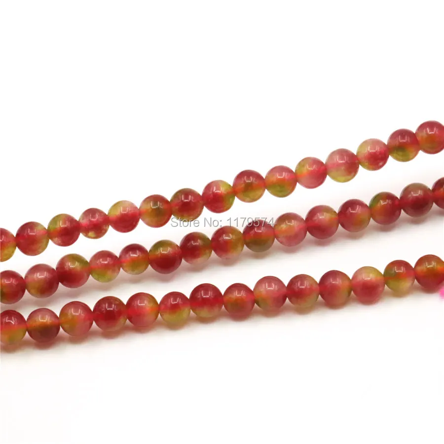 Круглые Бусины Из Натурального арбуза и турмалина 4 мм 6 мм|watermelon tourmaline|round beadsbeads