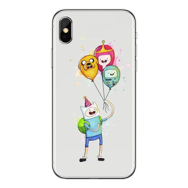 Seracase Adventure Time Мягкий силиконовый чехол из ТПУ для Apple iPhone X 8 7 6 6S Plus 8pius 5 5S