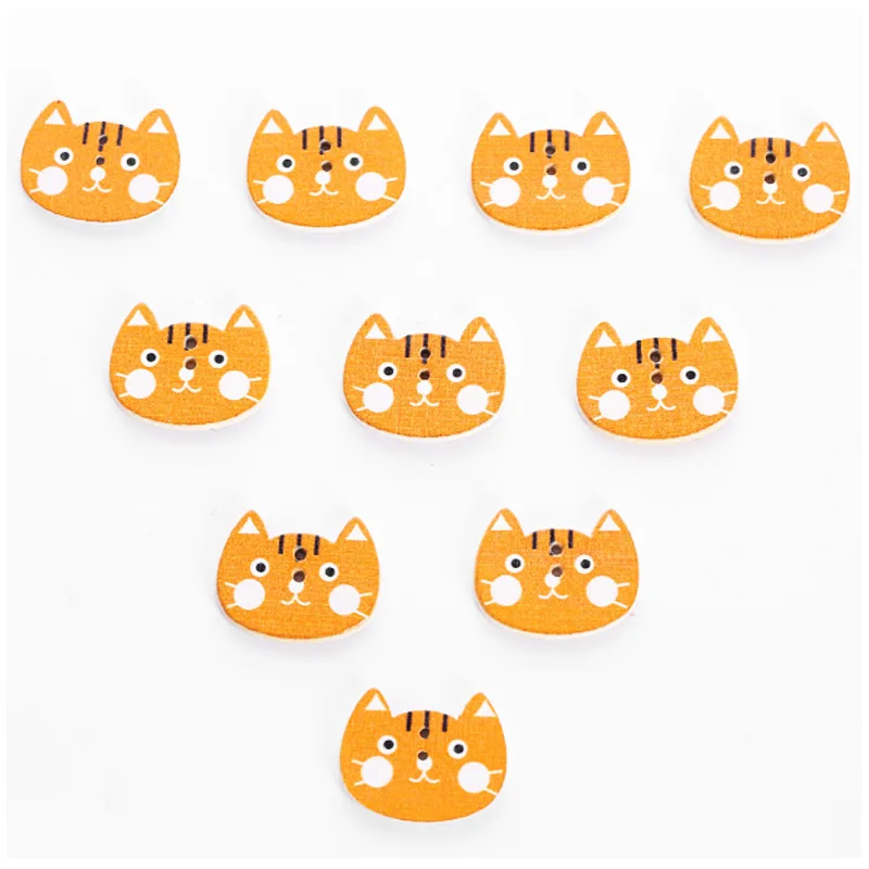 10pcs/lots DIY Colorful Wooden Button Mixed 2 hole Flower Natural Sewing children Buttons for scrapbooking Clothes Accessories | Дом и сад