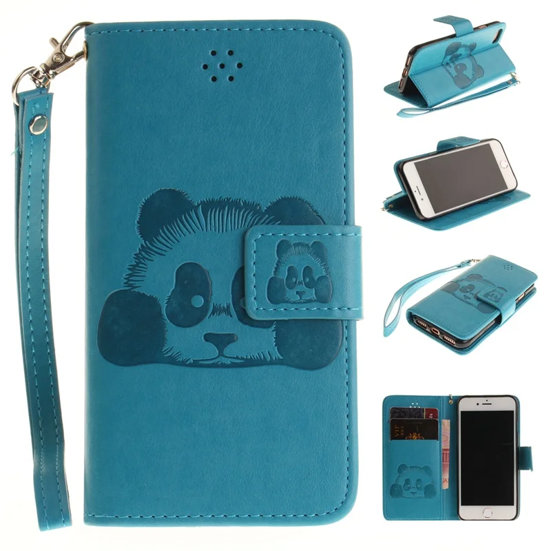 Милый Мультфильм Панда Печати Единый Телефон Case For Apple ipod Touch 5 5S 6 плюс 7 Крышка Кожи