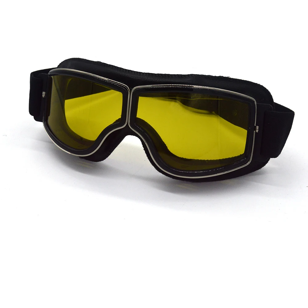 Новинка винтажные мотоциклетные очки с желтыми линзами времен Второй мировой