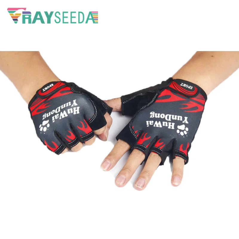 Спортивные перчатки Rayseeda с открытыми пальцами для тяжелой атлетики верховой