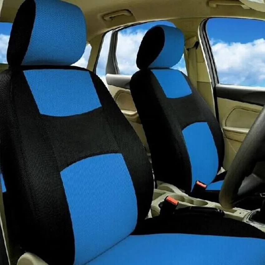 

HANSBO 2016 Hot Sale Polyester Fabric Universal Car Seat Cover Fit Most Cars with Detail Car Styling Car Seat Protector