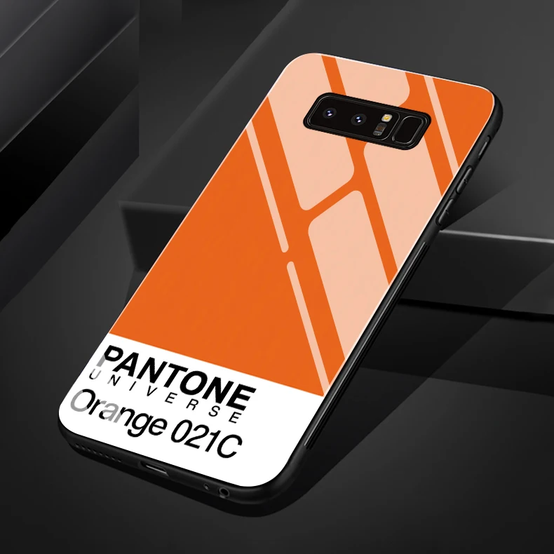 Новые Pantone для samsung S8 S8plus S9 S9plus note8 note9 S10 S10plus Цвет закаленное стекло чехол для телефона