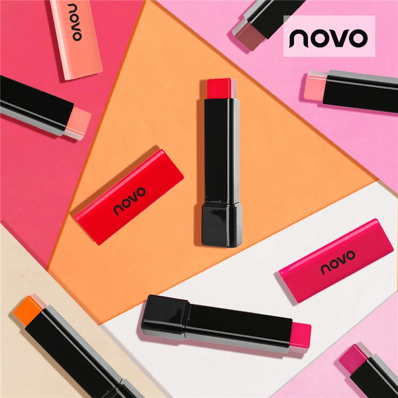 NOVO Lip Makeup Moisturizing Triangle Lipstick Nutritious Matte Velvet Persistent Stick |