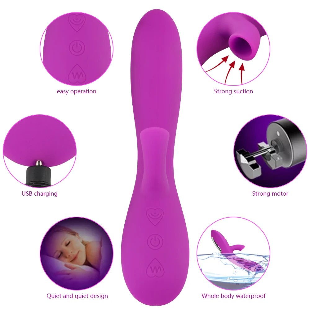 Man nuo G Point Clitoris Vibrator Sex Toys for Women Clit Sucker Nipple Sucking 12 Vibration USB Charger Massager + free gift | Красота и