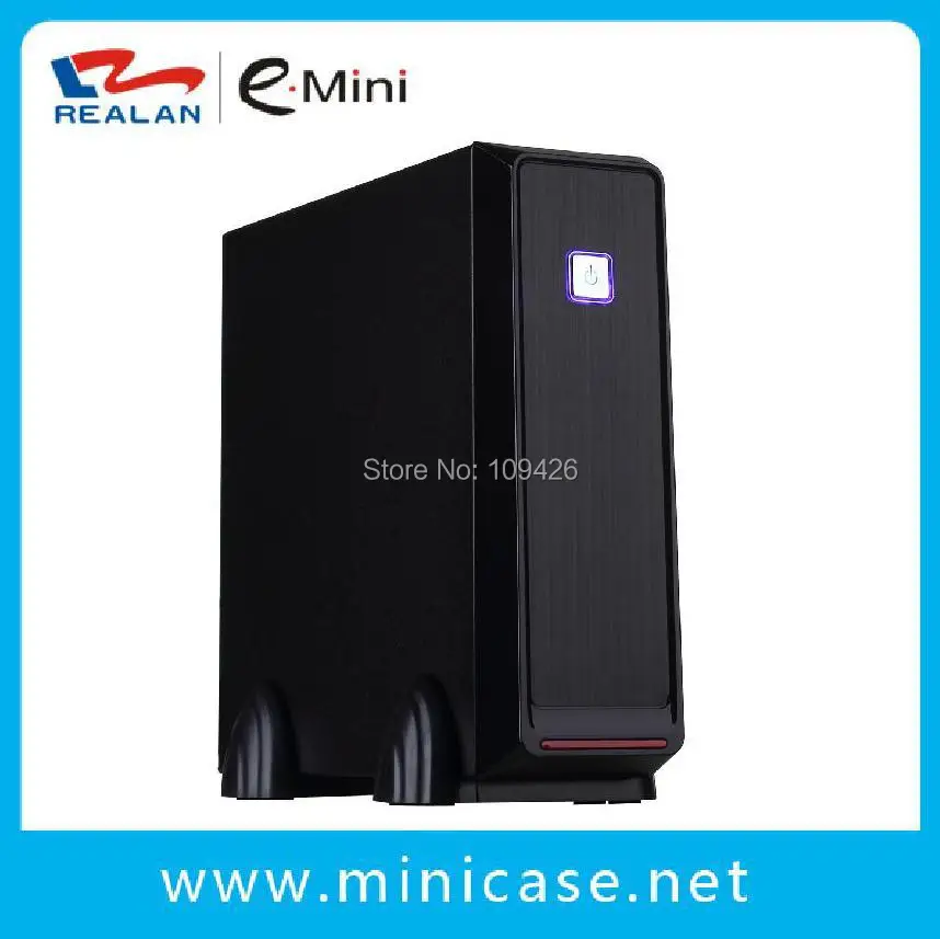Realan 3019 secc 0.6 мм черный ITX Mini Tower настольный компьютер с 120 Вт Питание|desktop computer