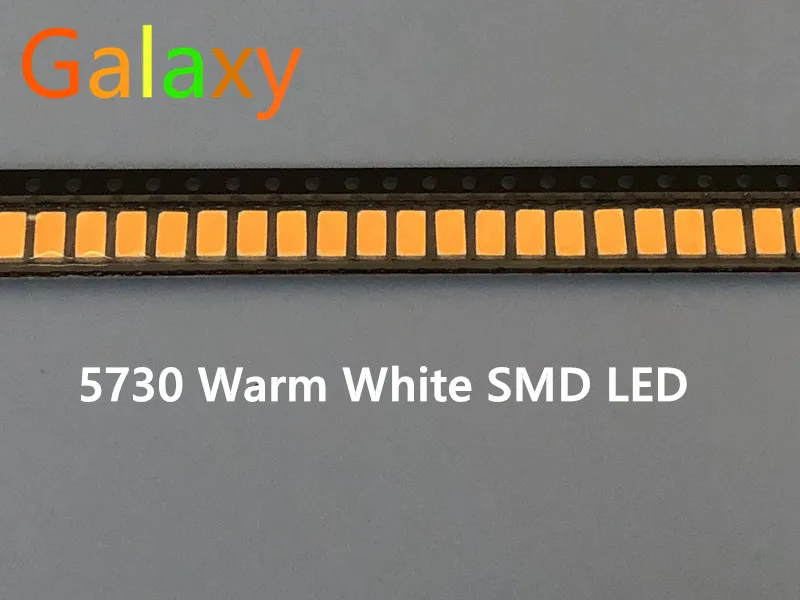 5730 SMD Светодиодная лампа 50-55 лм 0 5 Вт светоизлучающие диоды чип теплый белый свет