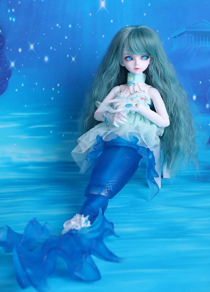 1/4 BJD Кукла SD модная Милая Rico рыба Русалка шарнир реборн Модель Кукла с глазами для маленькой девочки подарок на день рождения