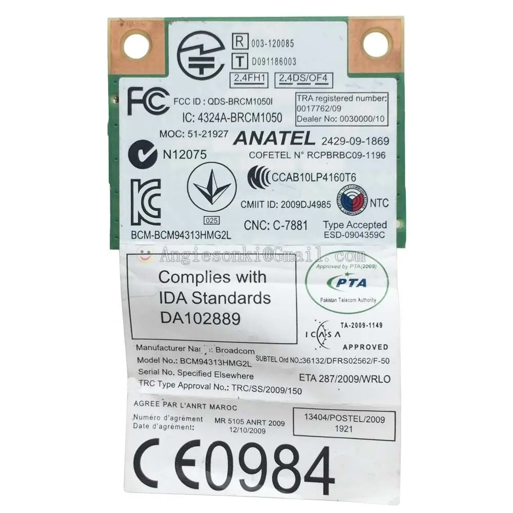 BCM94313HMG2L FRU:04W3750 Mini PCI-e 802 11 b/g/n беспроводная Wi-Fi плата карта для Lenovo B490 B490S B590 B590S B575E G400