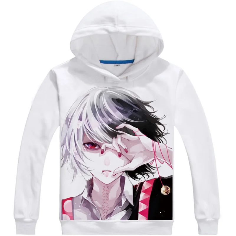 Мужские толстовки COOLPRINT Toka Kirishima с капюшоном Токийский Гуль Мужская толстовка