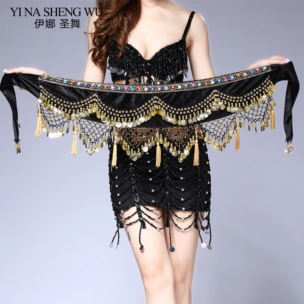 Пояс для танца живота пояс с кисточкой и монетами индийских танцев|Танец живота| |