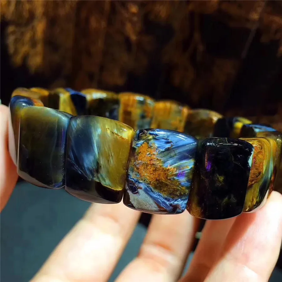 Высокое качество натуральный синий драгоценный камень прямоугольные бусины