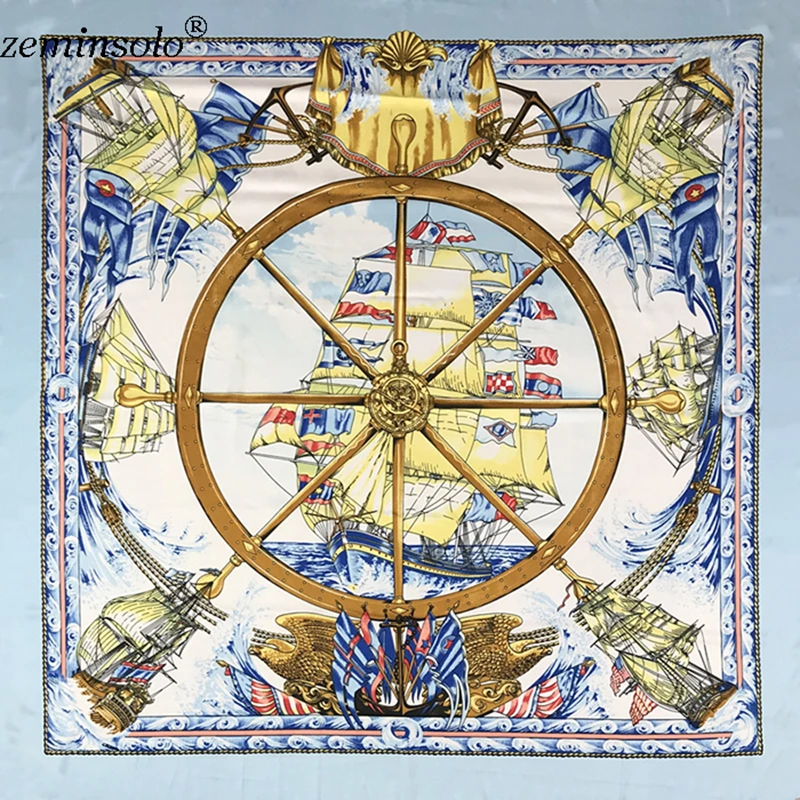 Женский шёлковый шарф 100% x 130 см |