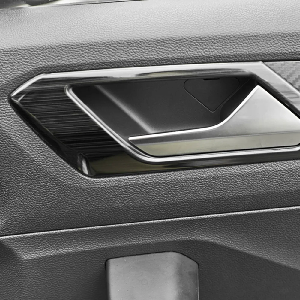 4 шт. внутренняя дверная ручка отделка ободок молдинг украшение для VOLKSWAGEN T ROC 2018