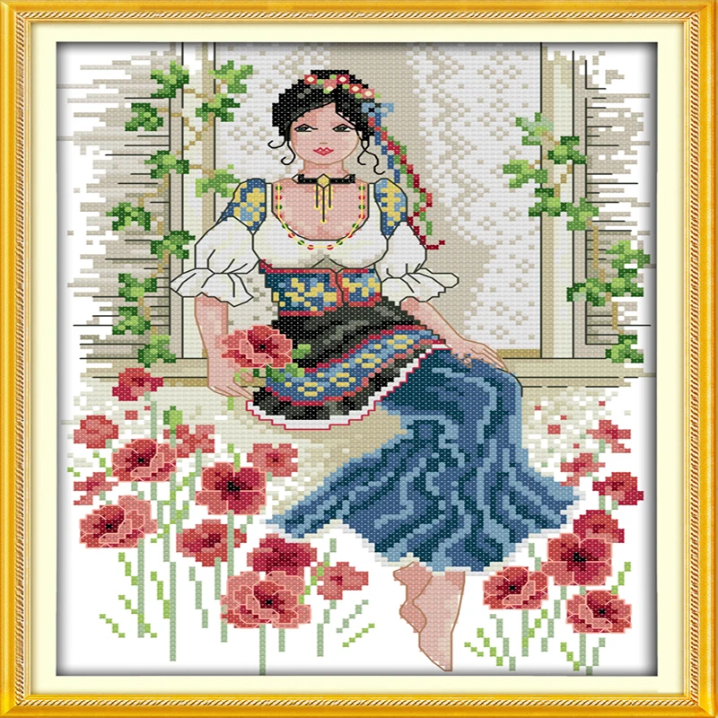 Настенная картина Joy Sunday Bath домашний декор китайские наборы для вышивки