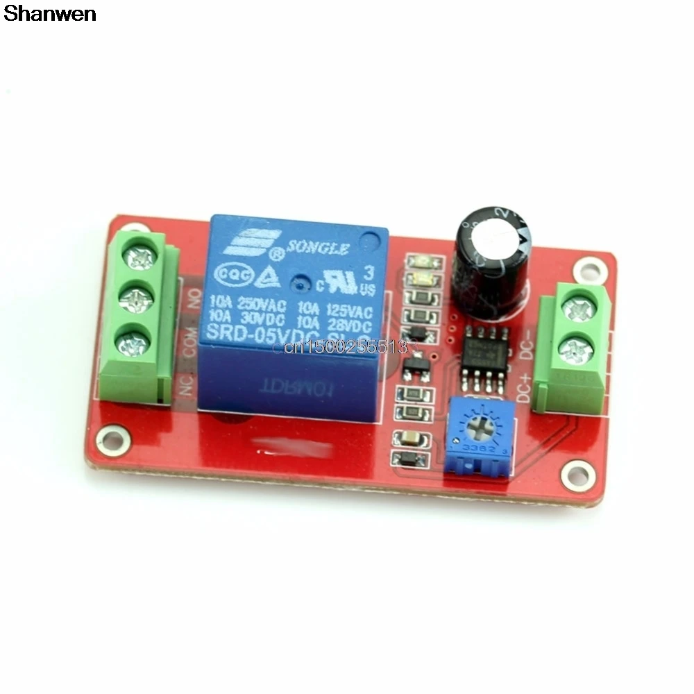 BGEKTOTHAdjustable переключатель задержки от 1 до 20 секунд DC 12V реле таймера NE555|Реле| |