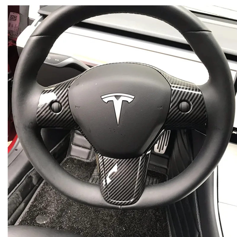 ABS наклейки для стайлинга автомобиля пленка руля Защитная Tesla Model 3 Three Car |